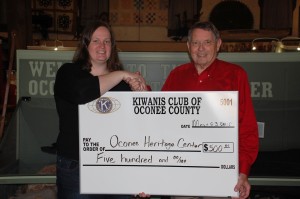 OHC receives donation from Kiwanis Club of Oconee County